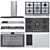 Korting Kitchen Appliance Bundle Set 3D model small image 2