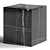 Modern Marble Black Side Table 3D model small image 1
