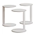 Modern Metal Note Side Table 3D model small image 2