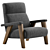 Contemporary Nora Armchair Design 3D model small image 2