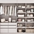 Modern Beige Wardrobe Set 3D model small image 7