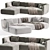 Sleek Design, Cozy Comfort Sofa 3D model small image 1