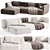 Sleek Design, Cozy Comfort Sofa 3D model small image 2