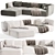 Sleek Design, Cozy Comfort Sofa 3D model small image 3