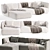 Sleek Design, Cozy Comfort Sofa 3D model small image 5