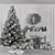 Festive Christmas Decor Set 01 3D model small image 7