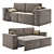 Convertible Sofa Kub: Space-Saving Design 3D model small image 3