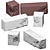Custom Gypsum Stone Elements Set 3D model small image 2