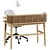 Elegant Work Space Set 3D model small image 3
