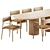 Modern Dining Set 72, Corona Render 3D model small image 3