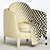 Bilbao Timber Lounge Chair 3D model small image 5