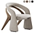 Elegant Olga Dining Chair 3D model small image 2