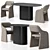 Modular Dining Set in Varied Colors 3D model small image 4