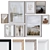  Modern Wall Paintings Set 8 3D model small image 1