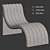 Meridian Furniture Upholstered Chaise Lounge 3D model small image 5