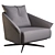 WALA Modern Swivel Chair 3D model small image 1