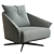 WALA Modern Swivel Chair 3D model small image 3