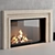 Modern Fireplace Wall Set 3D 3D model small image 3