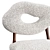  Heavenly Bouclé Upholstered Chair 3D model small image 5