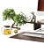 Workspace Japandi Set with Apple Gear 3D model small image 3