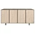 Modern Steel White Oak Sideboard 3D model small image 2