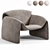 Stylish Le Club Armchair Design 3D model small image 4