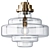 Modern Glass Pendant Lamp by Kaishi 3D model small image 1
