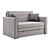 Mark Sofa Bed, Elegant Design 3D model small image 1