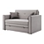 Mark Sofa Bed, Elegant Design 3D model small image 2