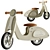 "Little Dutch Olive Kids Scooter 3D model small image 1