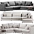 Modern Rendez Vous Sofa Design 3D model small image 2