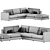 Modern Rendez Vous Sofa Design 3D model small image 4