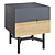 LORA Bedside Table 2 Drawers 3D model small image 1