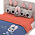 Kid Bed Set 01 Dimensions 3D model small image 6