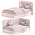 Kid Bed Set 01 Dimensions 3D model small image 7