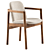 Elegant Rakino Dining Chair 3D model small image 1