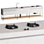  Triple Sink Top with Cooktops 3D model small image 2