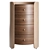 Walnut Wood and Leather Dresser, Firmo 3D model small image 2