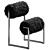 Modern Dual-Color Fur Armchair 3D model small image 2