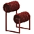 Modern Dual-Color Fur Armchair 3D model small image 5