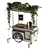 Mini Champagne Cart Model-Render Ready 3D model small image 1