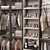 Modern Style Wardrobe System 3D model small image 3