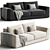 Modular Sofa Celine by Alberta Salotti 3D model small image 1