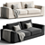 Modular Sofa Celine by Alberta Salotti 3D model small image 2