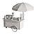 Mini Coffee Cart Model Set 3D model small image 5