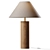 Sleek Wood Column Table Lamp 3D model small image 1