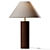 Sleek Wood Column Table Lamp 3D model small image 2