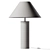 Sleek Wood Column Table Lamp 3D model small image 3