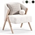 Boucle Upholstered Armchair: Zara Home 3D model small image 1