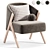 Boucle Upholstered Armchair: Zara Home 3D model small image 4